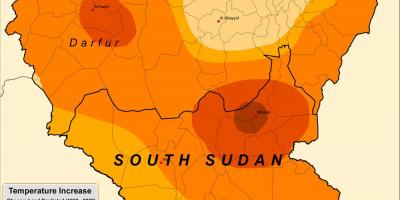 Mapa Súdánu klimatu